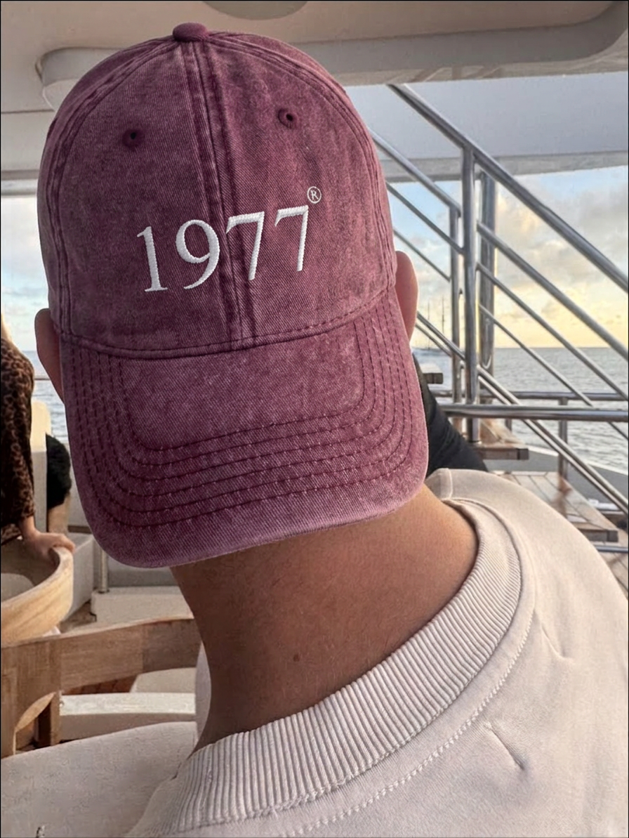 1977 EMBROIDED MAROON